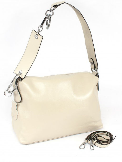 Сумка женская натуральная кожа GU 2033-3788, 1отд, плечевой ремень, бежевый SALE 261559