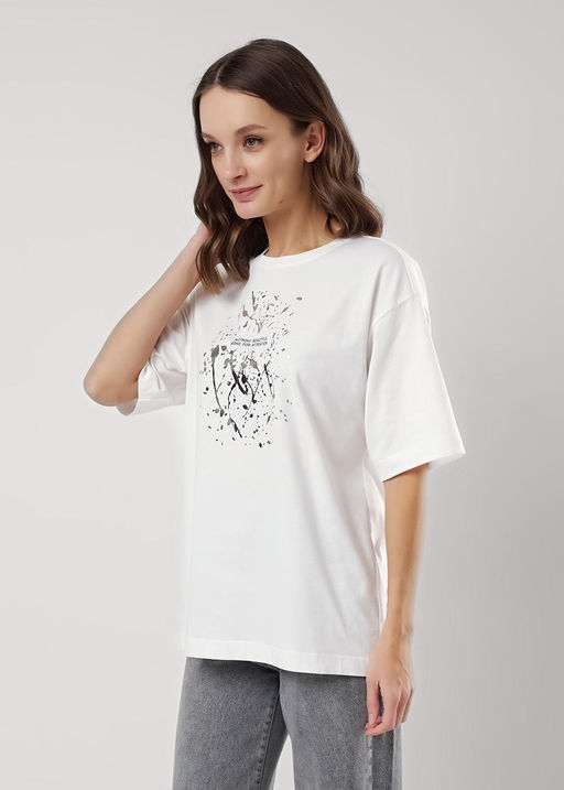 CLE Футболка жен. 256675кк_п молочный - Clever wear фото 3