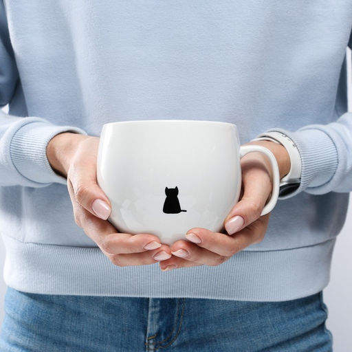 Кружка чайная керамическая Ты моё счастье, 600 мл