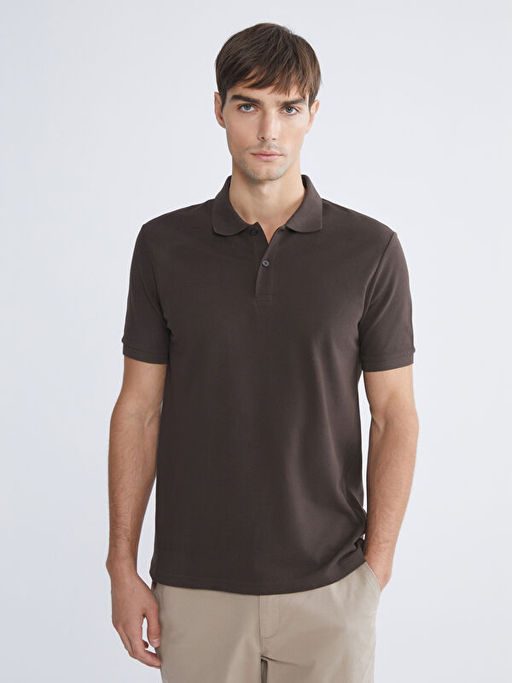 Polo Yaka K?sa Kollu Pike Erkek Ti??rt