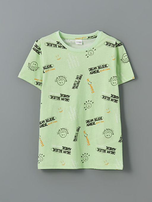 Bisiklet Yaka Erkek ?ocuk ?ortlu Pijama Tak?m? 2li