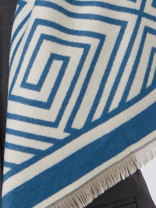 в составе ШЕРСТЬ и КАШЕМИР Большой, мягкий, теплый однотонный двусторонний палантин. - Tantino фото 5