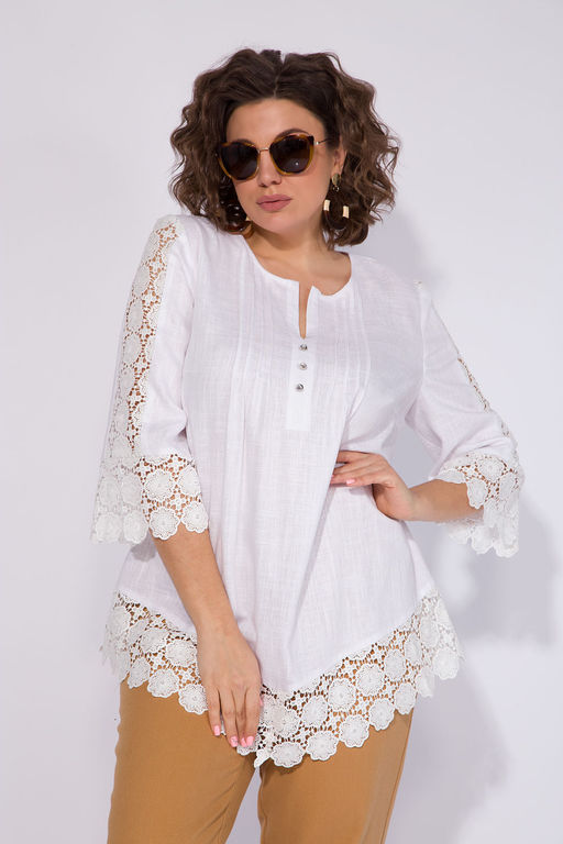 Блуза Liliana 1288 белый  фото 6