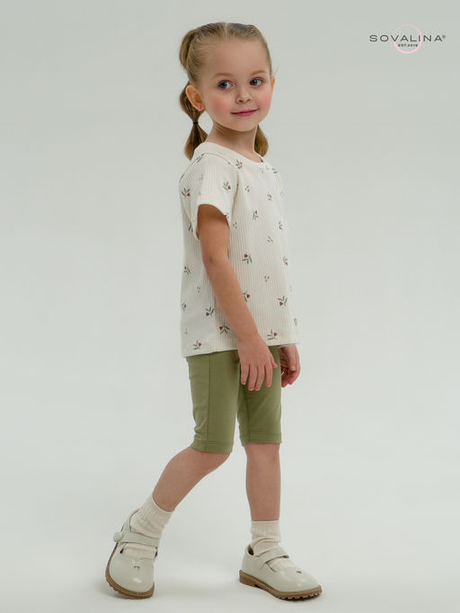 Костюм Актив бордовые тюльпанчики-оливка - Sovalina фото 25