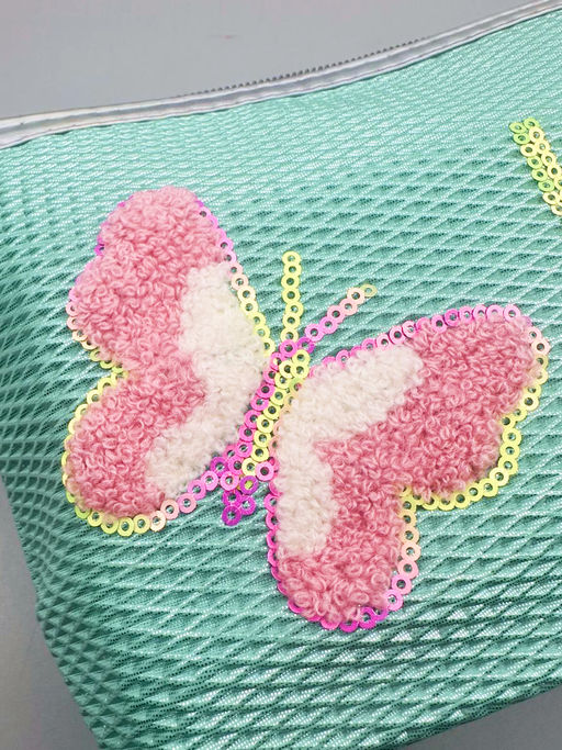 Sunflower Косметичка женская лодочка с пайетками Love 11653-8, мятный