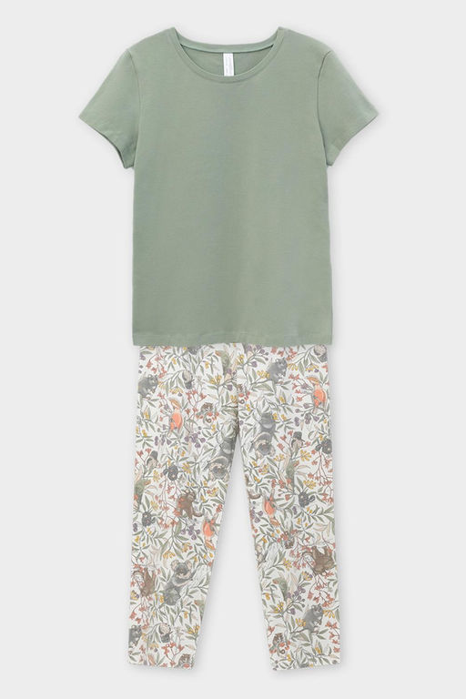 ЕП 20167/оливковый хаки,эвкалипт пижама жен - Very neat фото 2