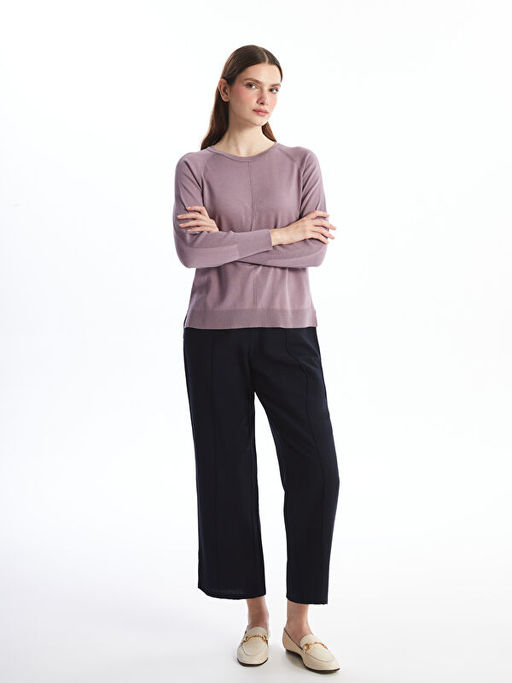 Bisiklet Yaka Kad?n Triko Kazak