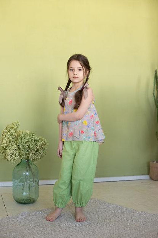 Л 21-7 бриджи для девочки "ELF" мятный