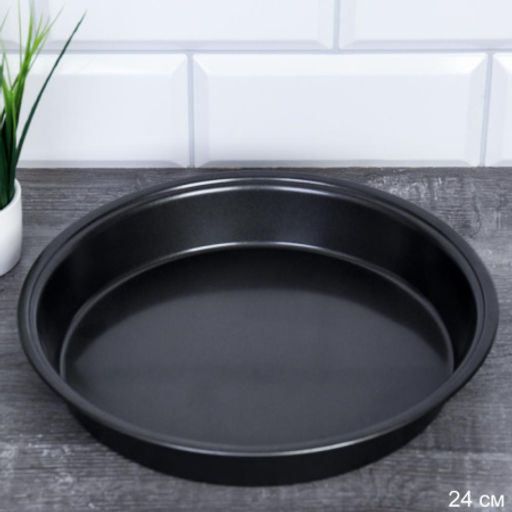 Форма для выпечки Кекса круглая 24 см/ K01 /уп 100/0,180/антипригарное покрытие