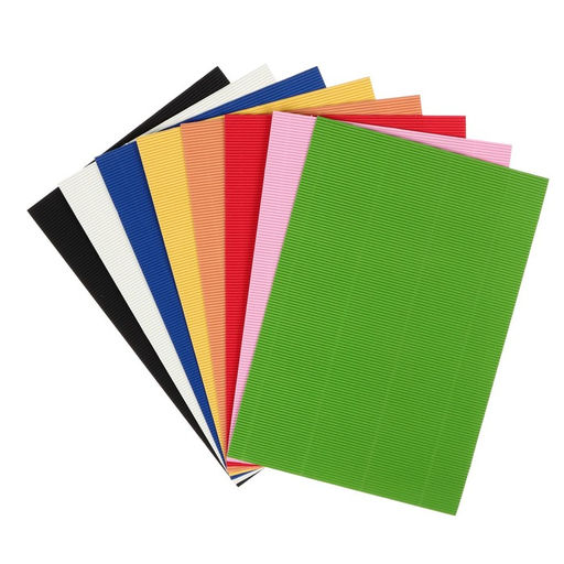 Набор бумаги гофрированной А4, 8 листов, 8 цветов, плотность 160 г/м2 - Calligrata фото 2