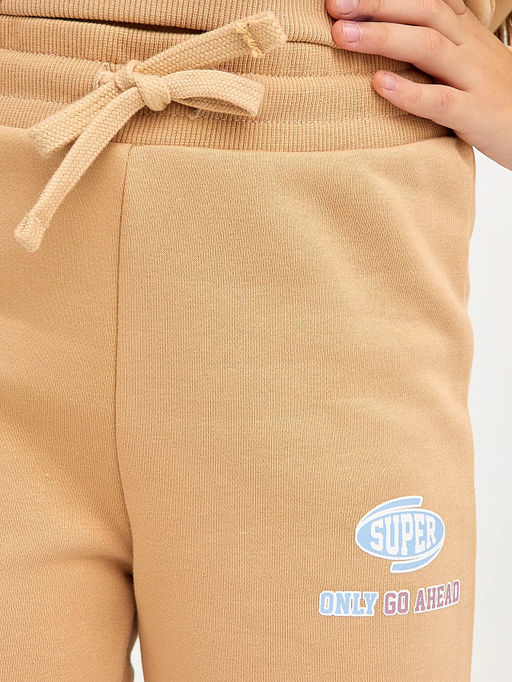 Комплект для девочек (худи, брюки) в бежевом цвете - Mark formelle фото 5