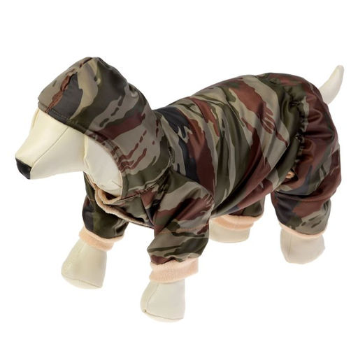 Комбинезон зимний для животных Камуфляж, XS (ДС 18-20, ОГ 30-32 см, ОШ 24 см), микс - Пижон фото 2