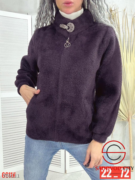 Кардиган альпака на молнии