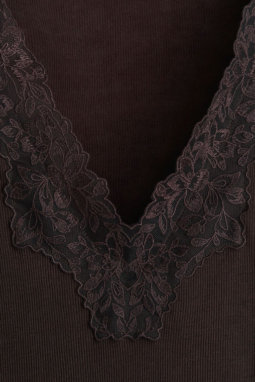 Top con ribete de encaje - H&m фото 6