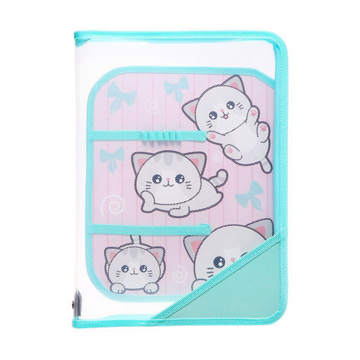 Папка для труда, А4, пластиковая, 23×32.5×2.5 см «Веселые персы»