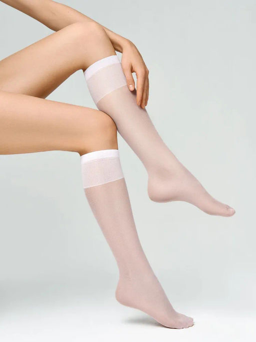 gamb. Elastic 20 Lycra (180/18) гольфы (2 пары)*** - bianco - Minimi фото 2