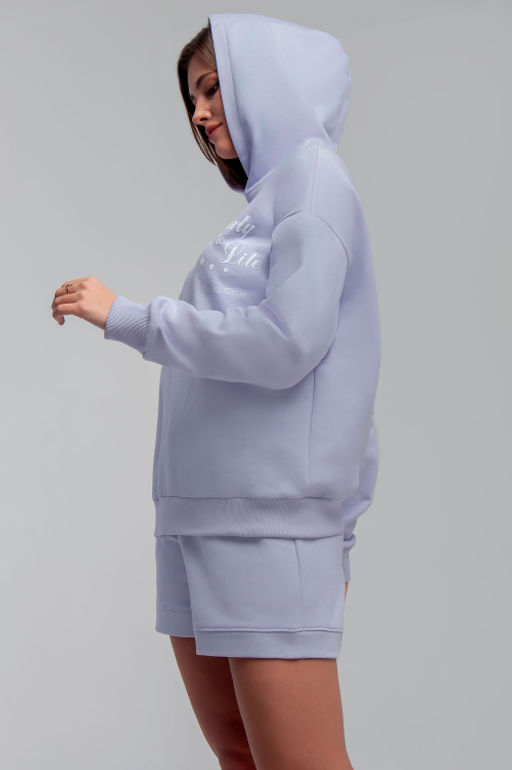 Арт. 2533 Костюм женский с шортами 42-48 (4 шт) Цвет:сиреневый - Калинка фото 2