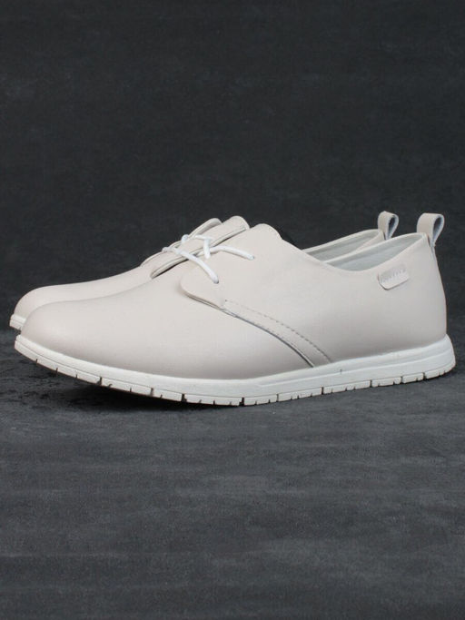 03-FDE16-1P BEIGE Полуботинки спортивные женские (натуральная кожа)