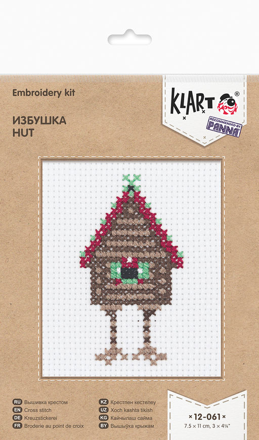 Klart набор для вышивания 12-061 Избушка 7.5 х 11 см