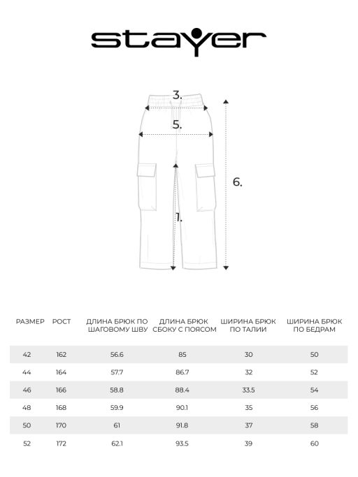 БРИДЖИ SUPER LIGHT женские 22-32720 60 - Stayer фото 7