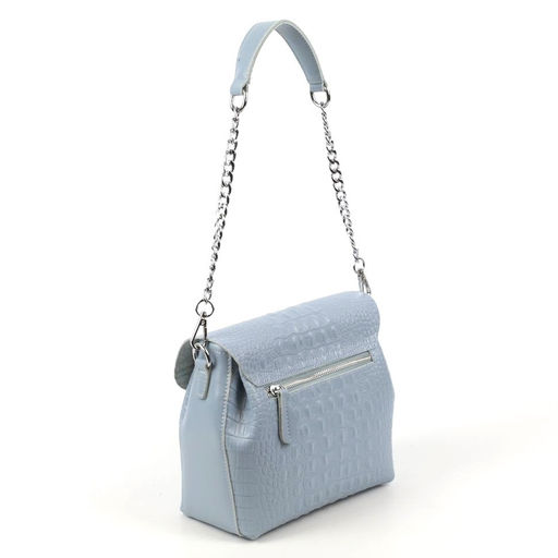 Женская кожаная сумка через плечо под крокодила 0112-8 - Cidirro фото 3