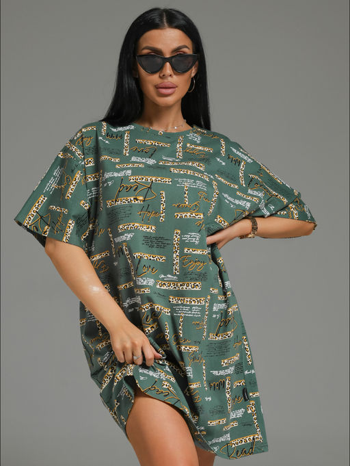 НОВИНКА предстоящей весны!!! Вега платье-футболка женское (василек) - Lovetex фото 15