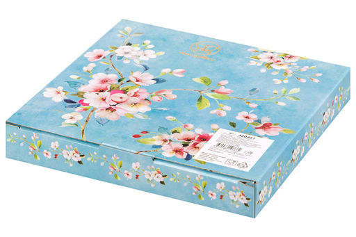 Набор тарелок для десертов 2 пр. 19*19*2 см Яблоневый цвет на голубом NEW BONE CHINA - Elan gallery фото 17