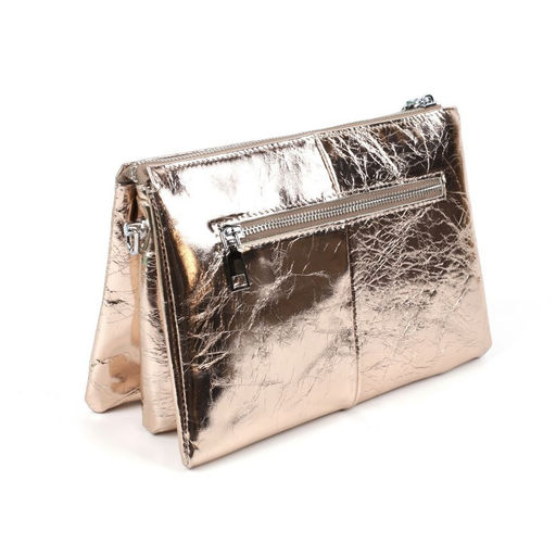 Женская кожаная сумка через плечо с тремя отделениями 0102-20 - Cidirro фото 3