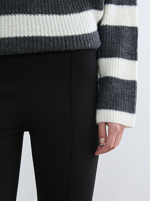 Ekstra Dar Fit ?spanyol Pa?a Kad?n Pantolon