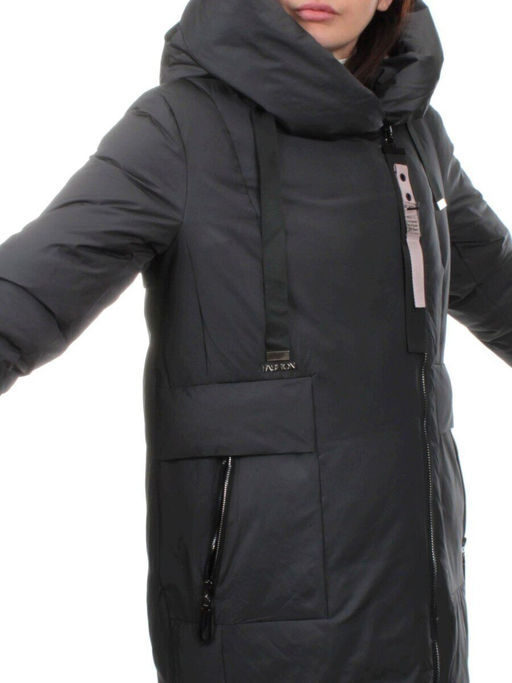 002 DK. GRAY Пальто зимнее женское (холлофайбер 200 гр.) - Fashion фото 3