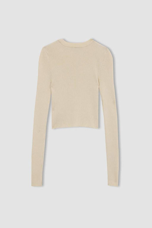 Cool Slim Fit свитер с круглым вырезом - Defacto фото 10