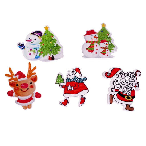 Набор для декора «Новогодний», 24 шт., МИКС