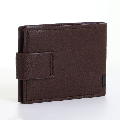 Портмоне мужское на магните, коричневое