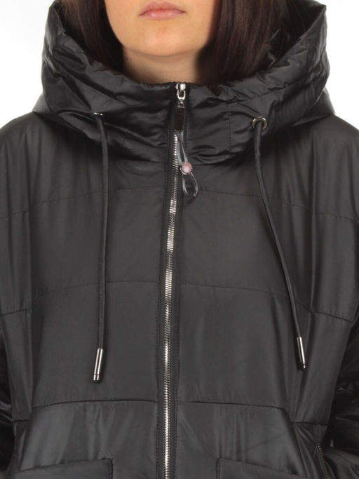 BM-1100 BLACK Куртка демисезонная женская АЛИСА (100 гр. синтепон) - Фабричный китай фото 11