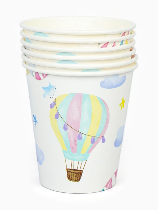 Цена за 12 шт. Стакан одноразовый бумажный «Воздушный шар», 250 мл