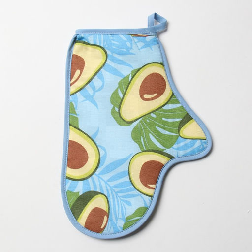 Набор кухонный Авокадо 224 (варежка+прихватка), синий, хл, рогожка - Domovita фото 3