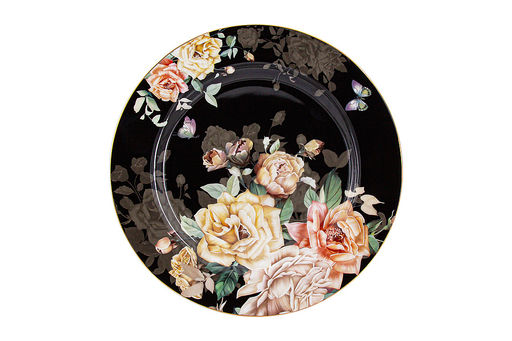 Набор закусочных тарелок Розамунда, черный, 20,5 см, 2 шт - Anna lafarg primavera фото 2