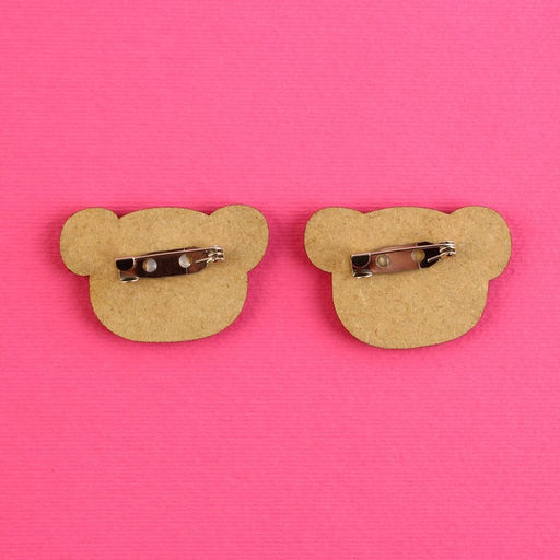 Значки деревянные, неразлучники Любовь это когда, 2 шт., 8 х 12 см.