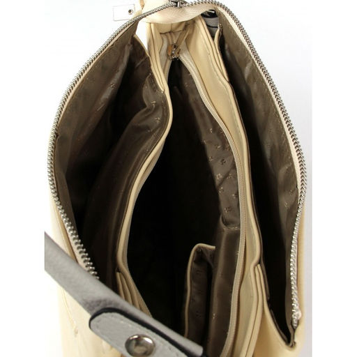 Сумка женская искусственная кожа ADEL-289/1в/ММ, 3отд.2внут.карм. плеч/рем-стропа, бежевый 259980 - Adelia фото 3