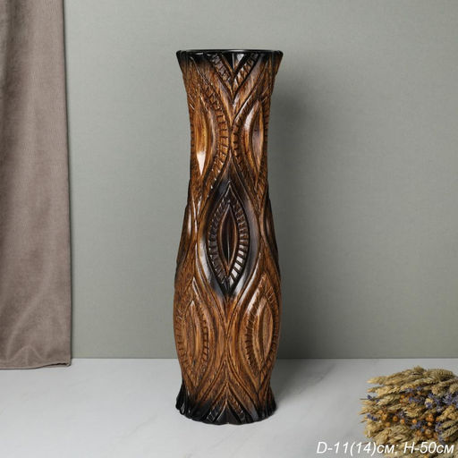 Ваза 50 см коричневая / YBN-39 /уп 8/ - ГалеонТрейд фото 3