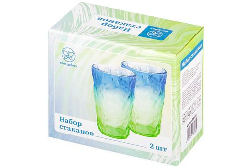Набор 2 стаканов 360 мл 8*8*13,5 см стекло - Elan gallery фото 12