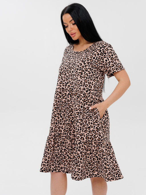 837 ПЛАТЬЕ (Леопард) - А-дина фото 6