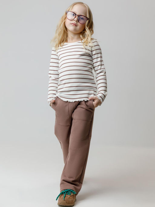 КР 400847/капучино к631 брюки для дев