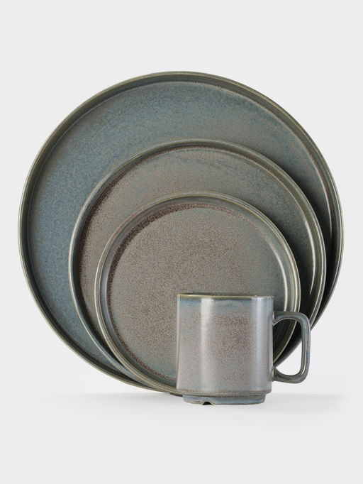 Тарелка глубокая Magistro Shadow, 480 мл, d=15 см, с высоким бортом 4.3 см, фарфор, серая фото 8