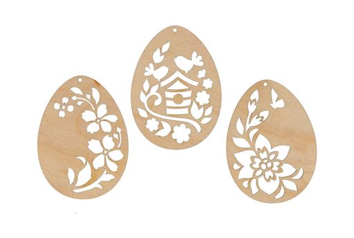 Заготовка для декорирования Mr. Carving ВД-881 Набор резных яиц фанера 0.3 см 3 штуки