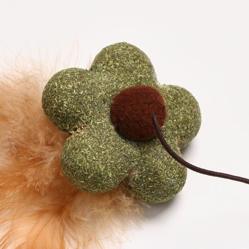 Дразнилка для кошек с креплением из перьев с кошачьей мятой и бубенчиком - Пижон фото 4