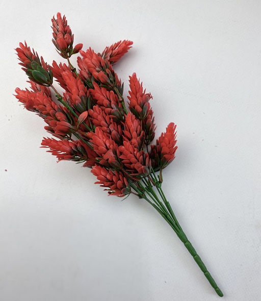 Хмель, красное декоративное растение 7 веточек 35см, пластик - Aopen фото 3