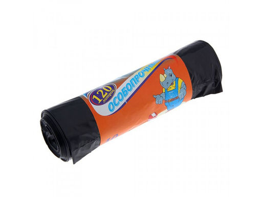 Мешки для мусора 120л*10шт Особо прочные - Полимербыт фото 2