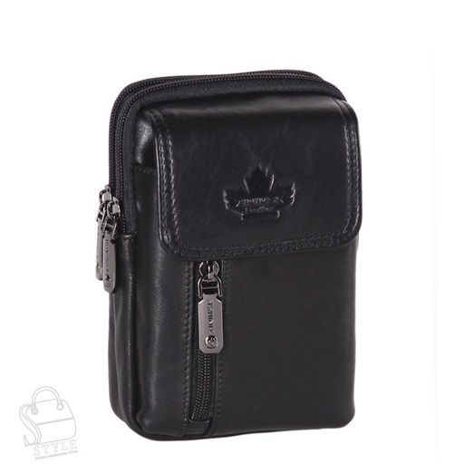 Сумка мужская кожаная 32717Z black Zinimsk в Новосибирске