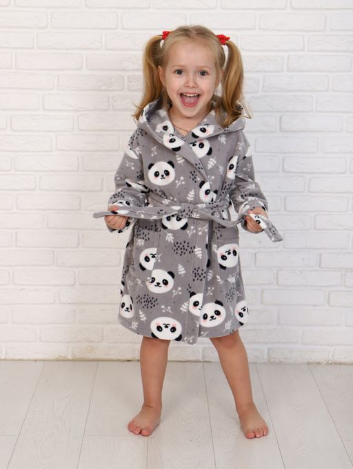 ХЛ007 Халат "Панда" (серый)